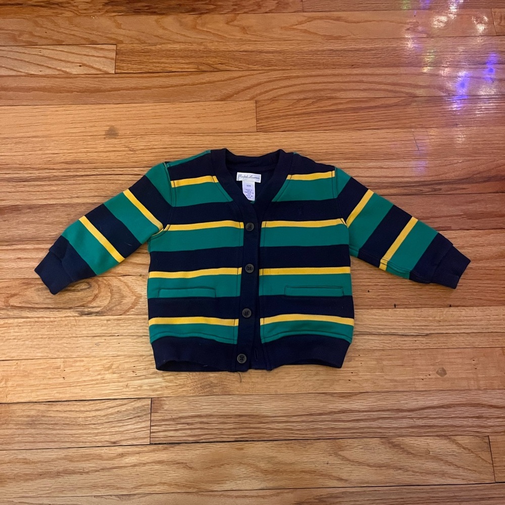 Ralph Lauren little boys cardigan - Picture 2 of 5